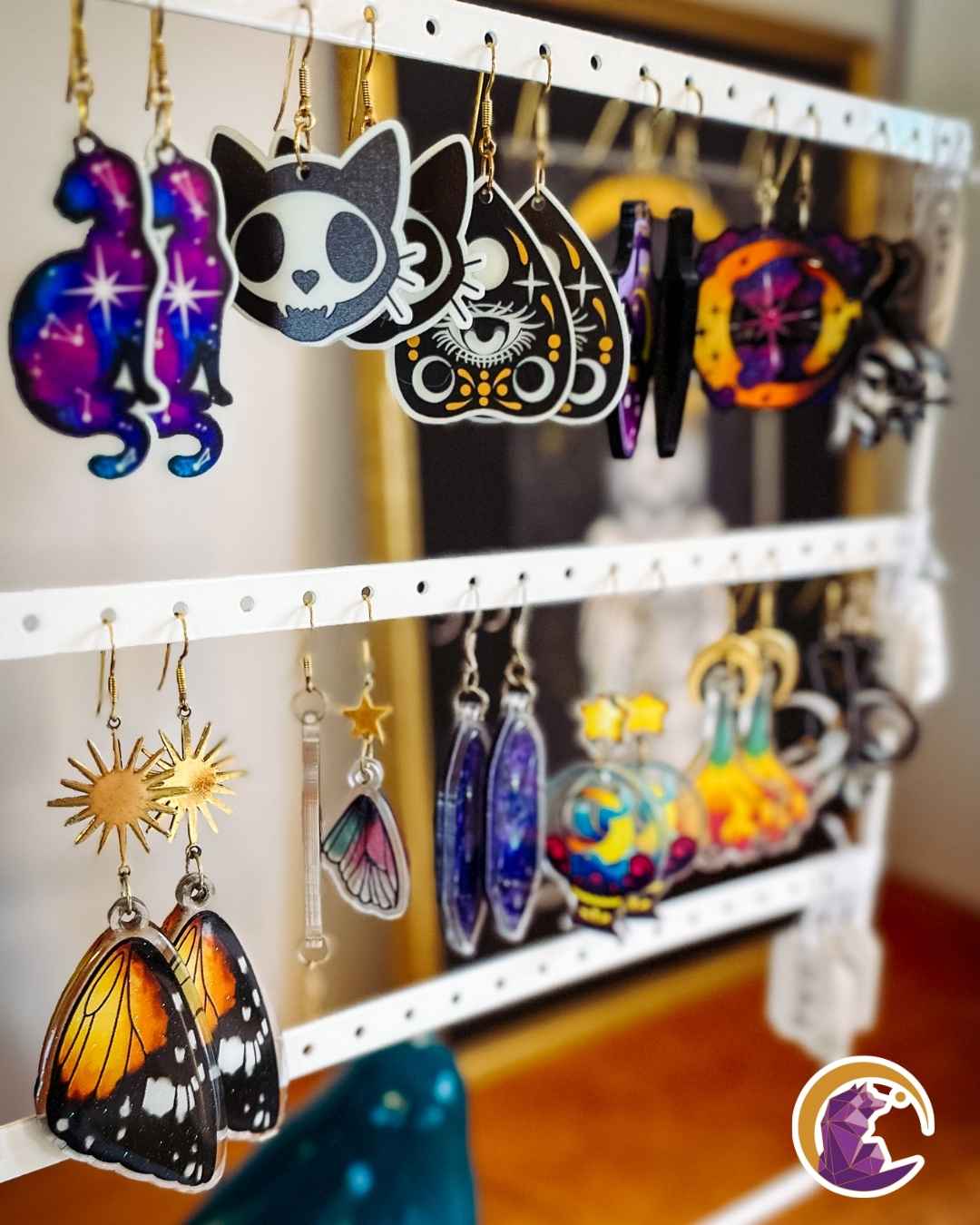 Boucles d'oreilles acryliques
