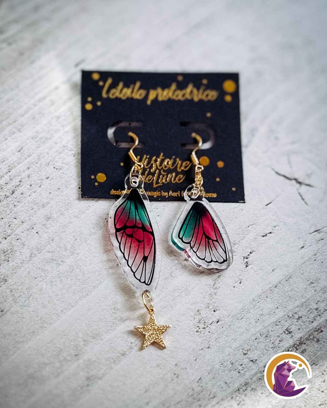 Boucles d'oreilles acryliques