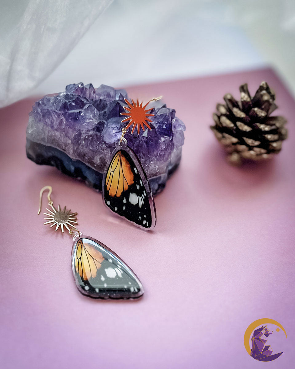 Boucles d'oreilles acryliques