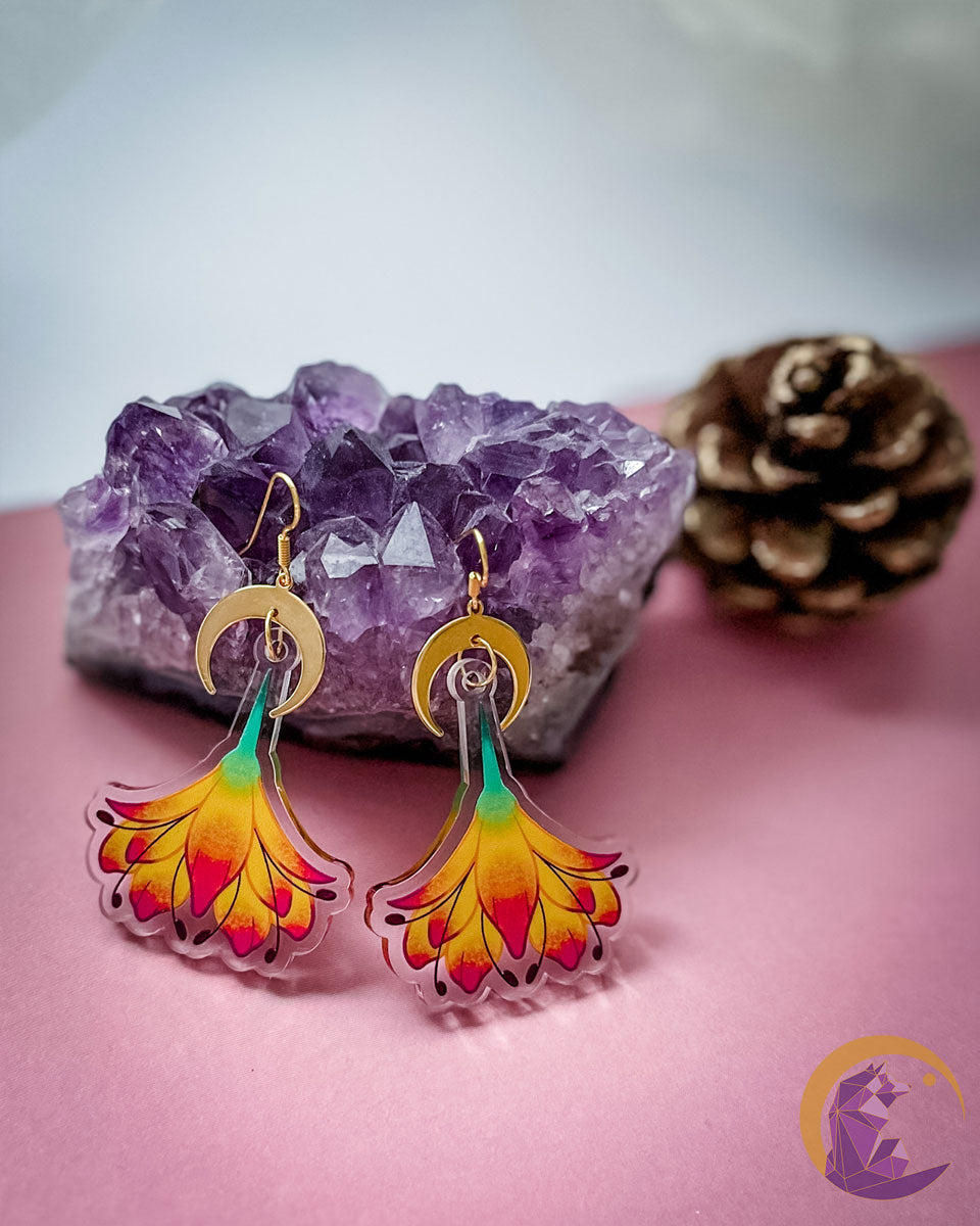 Boucles d'oreilles acryliques