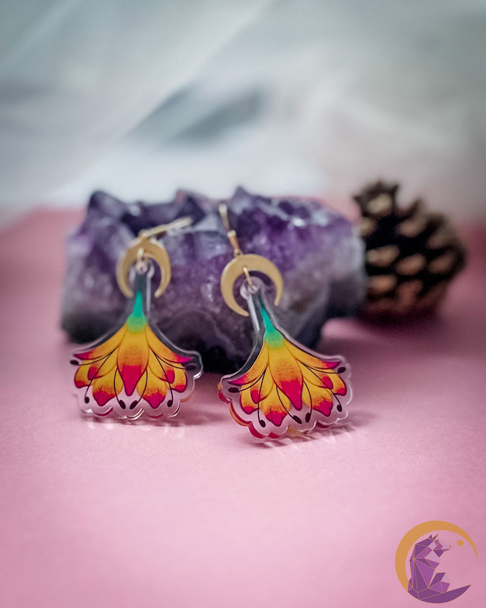 Boucles d'oreilles acryliques