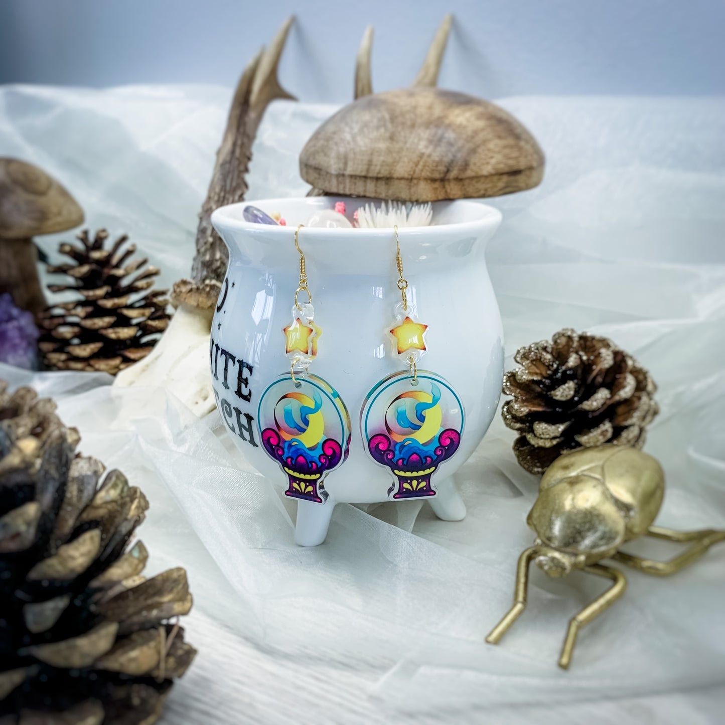 Boucles d'oreilles acryliques