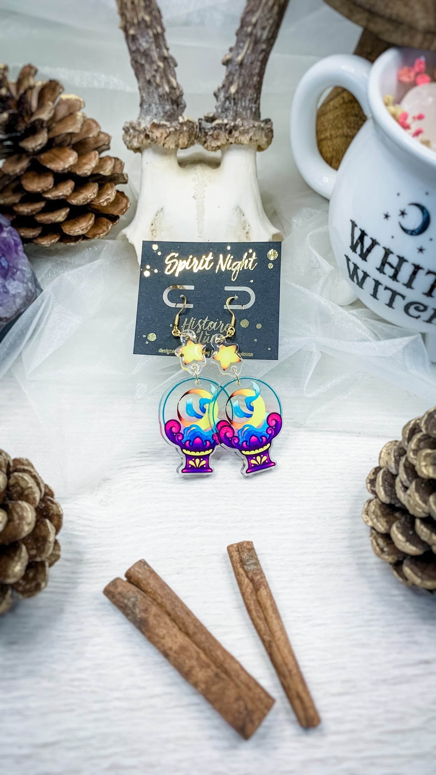 Boucles d'oreilles acryliques