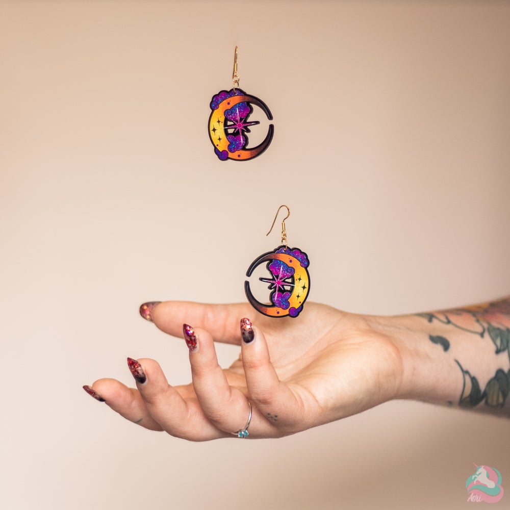 Boucles d'oreilles acryliques