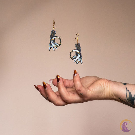 Boucles d'oreilles acryliques