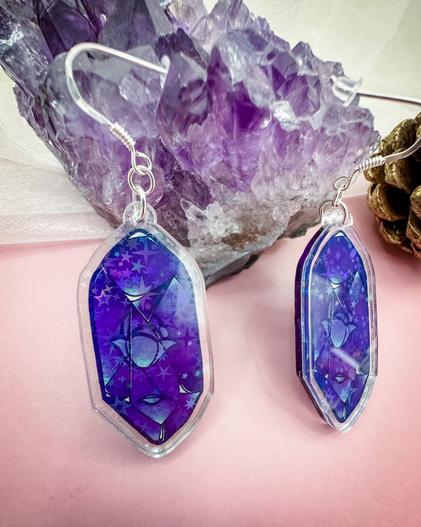 Boucles d'oreilles acryliques