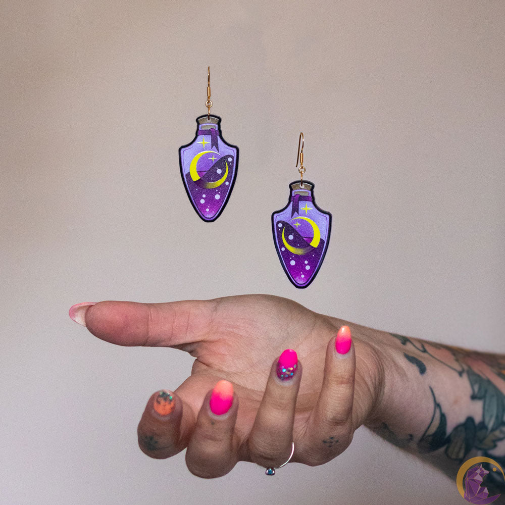 Boucles d'oreilles acryliques